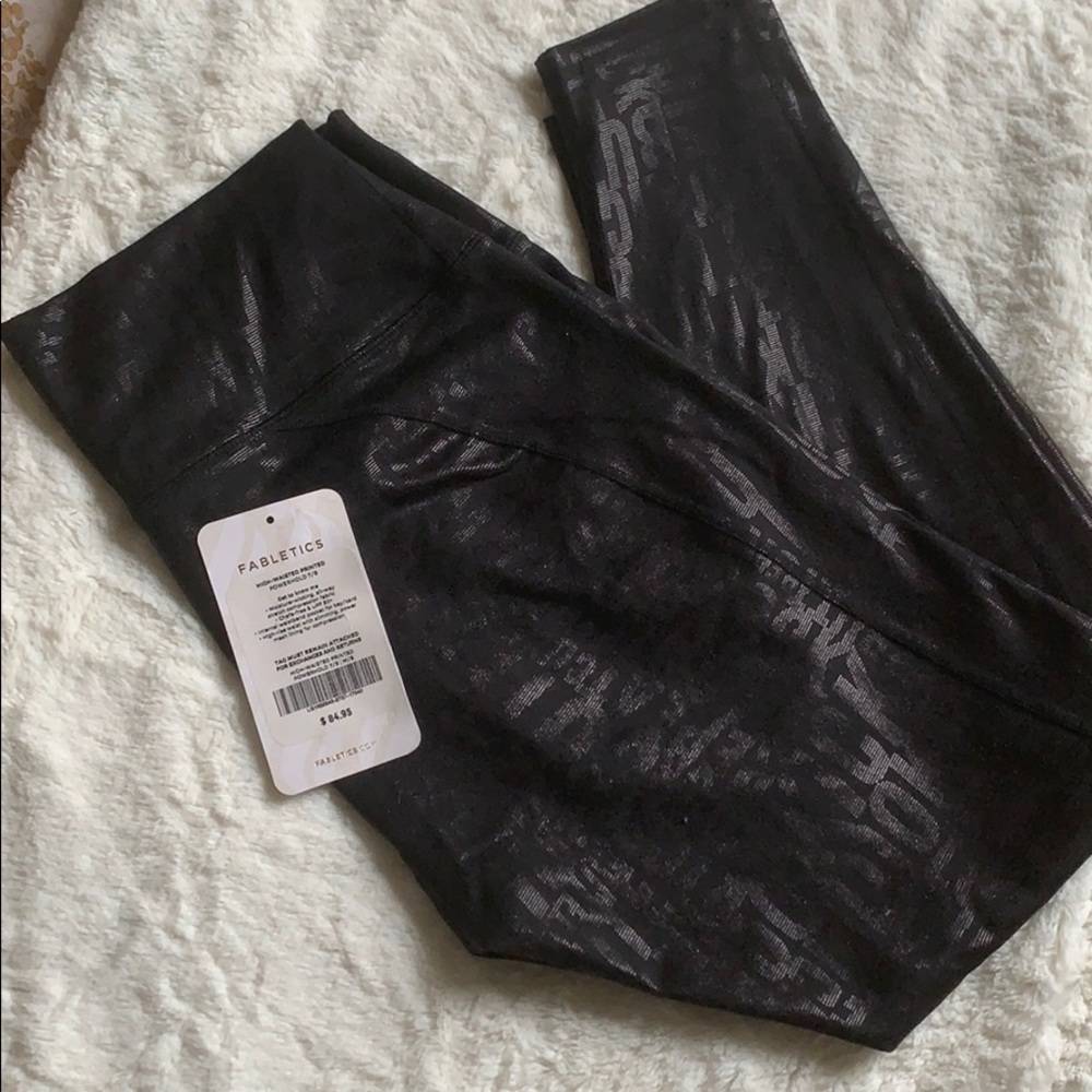 Higher waist printed power hold 7/8